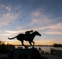 Black Caviar Statue - Hotel Accommodation