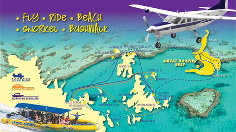 Scenic Flight - Great Barrier Reef, Heart Reef, Whitehaven Beach & Hill Inlet! - Hotel Accommodation 13