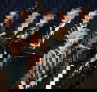 The Caxton Street Jazz Band in the Swigmore Hall at Robert Channon Wines - Hotel Accommodation