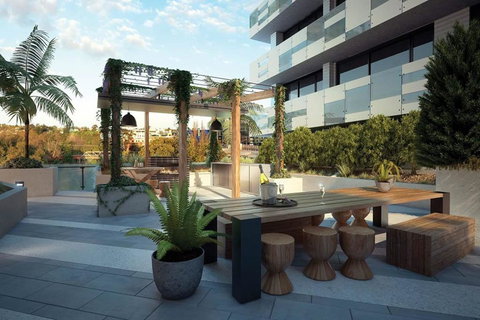 Modern & Bright 2BR Apt- Parking, WIFI, Pool & Gym - Hotel Accommodation 2