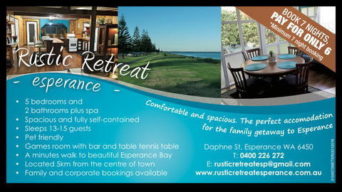 Rustic Retreat Esperance - Hotel Accommodation 33