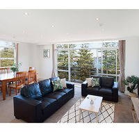 View Of Manly Pines And Waves From Large Apartment - Hotel Accommodation